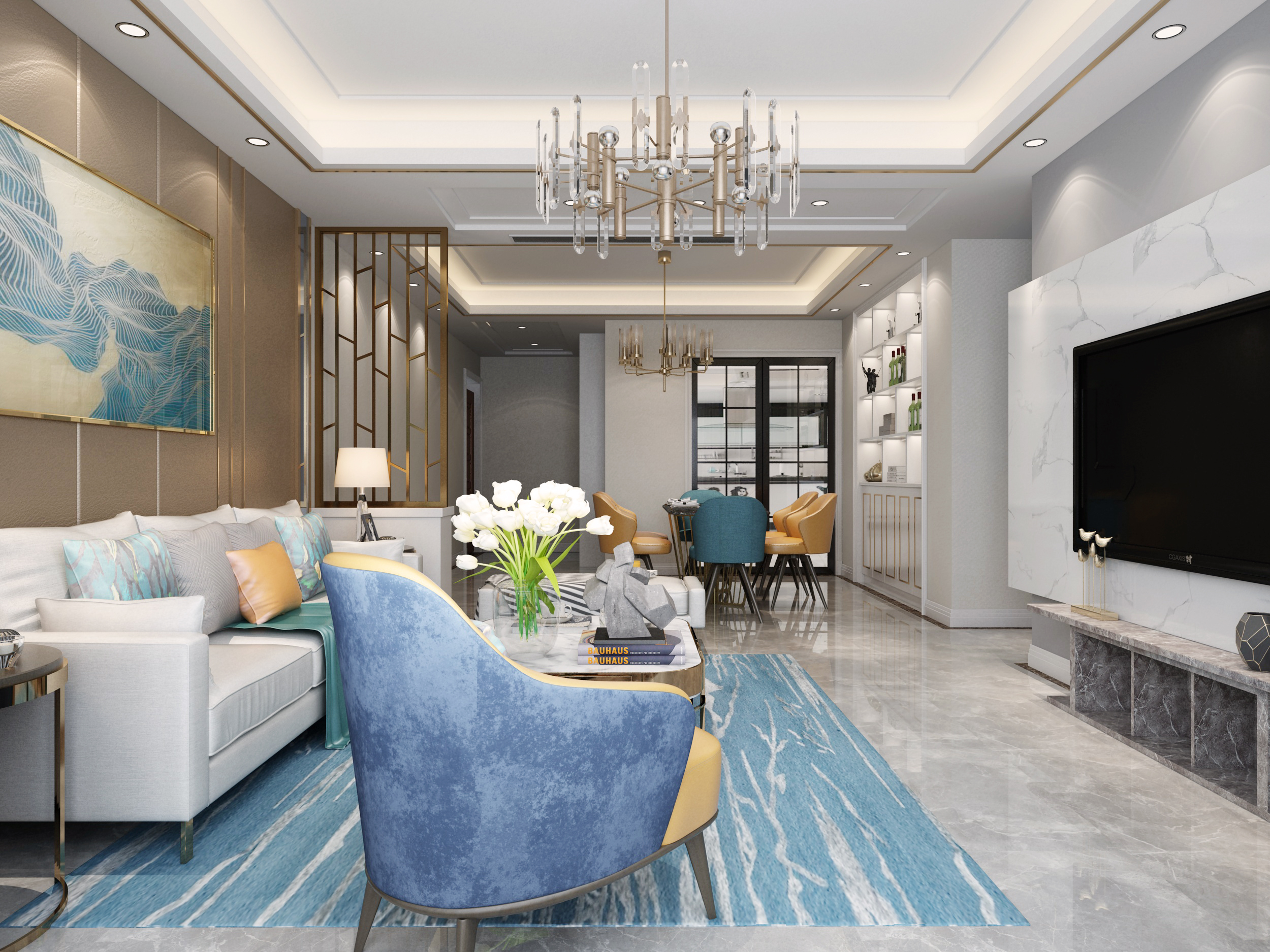 龍湖九里晴川-現(xiàn)代簡約-臥室設計效果圖