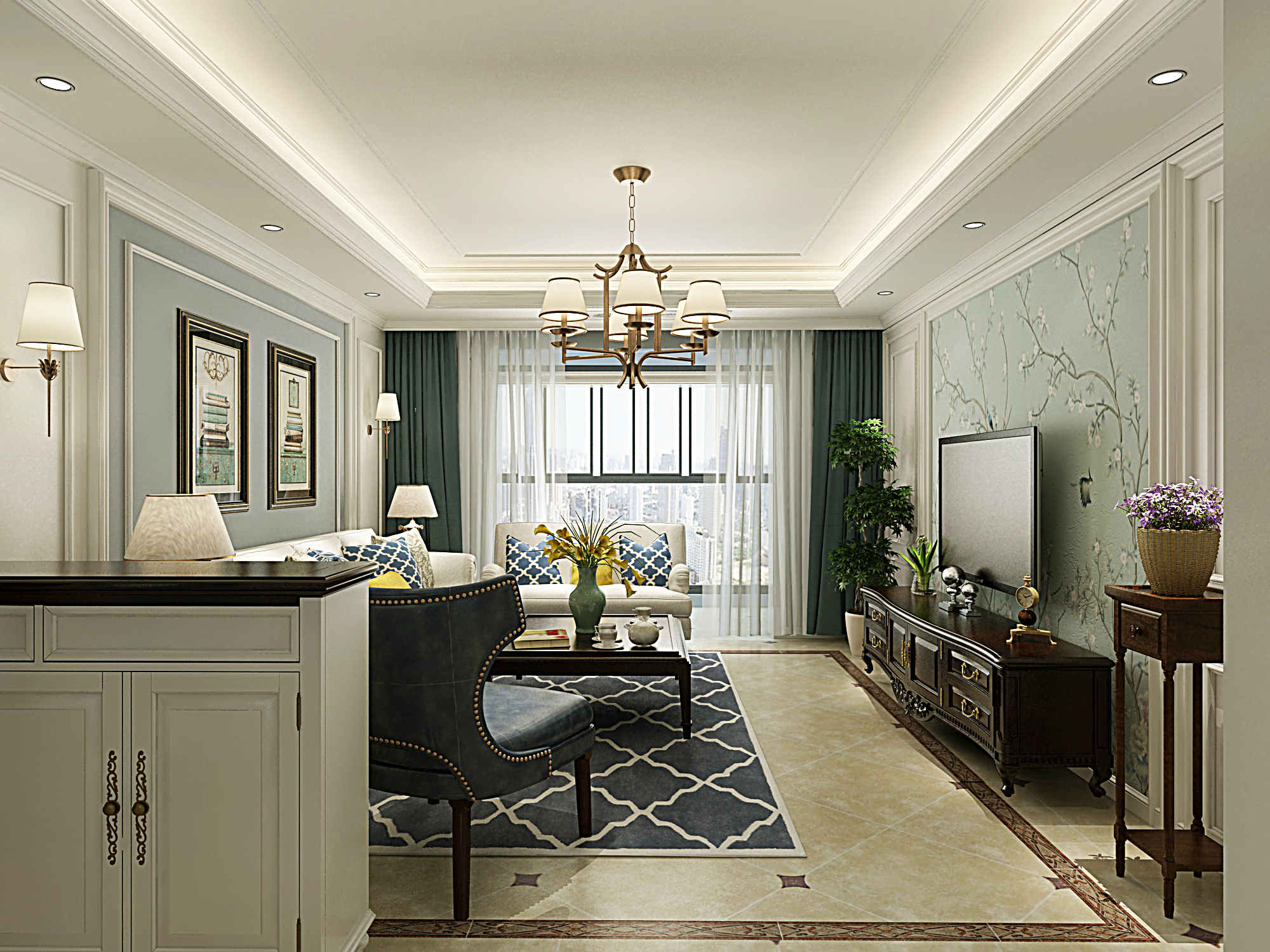 龍湖九里晴川-現(xiàn)代簡約-臥室設計效果圖