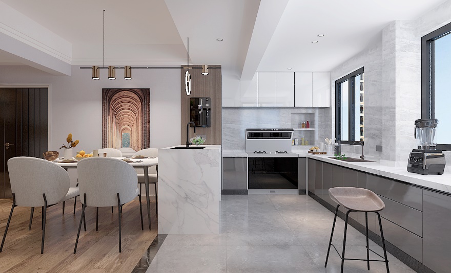 龍湖九里晴川-現(xiàn)代簡約-臥室設(shè)計效果圖